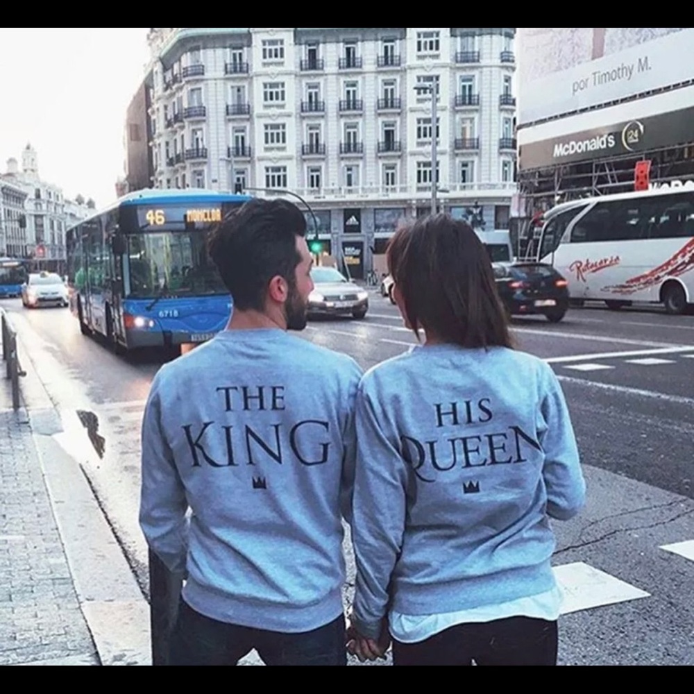 Men and women shirt set